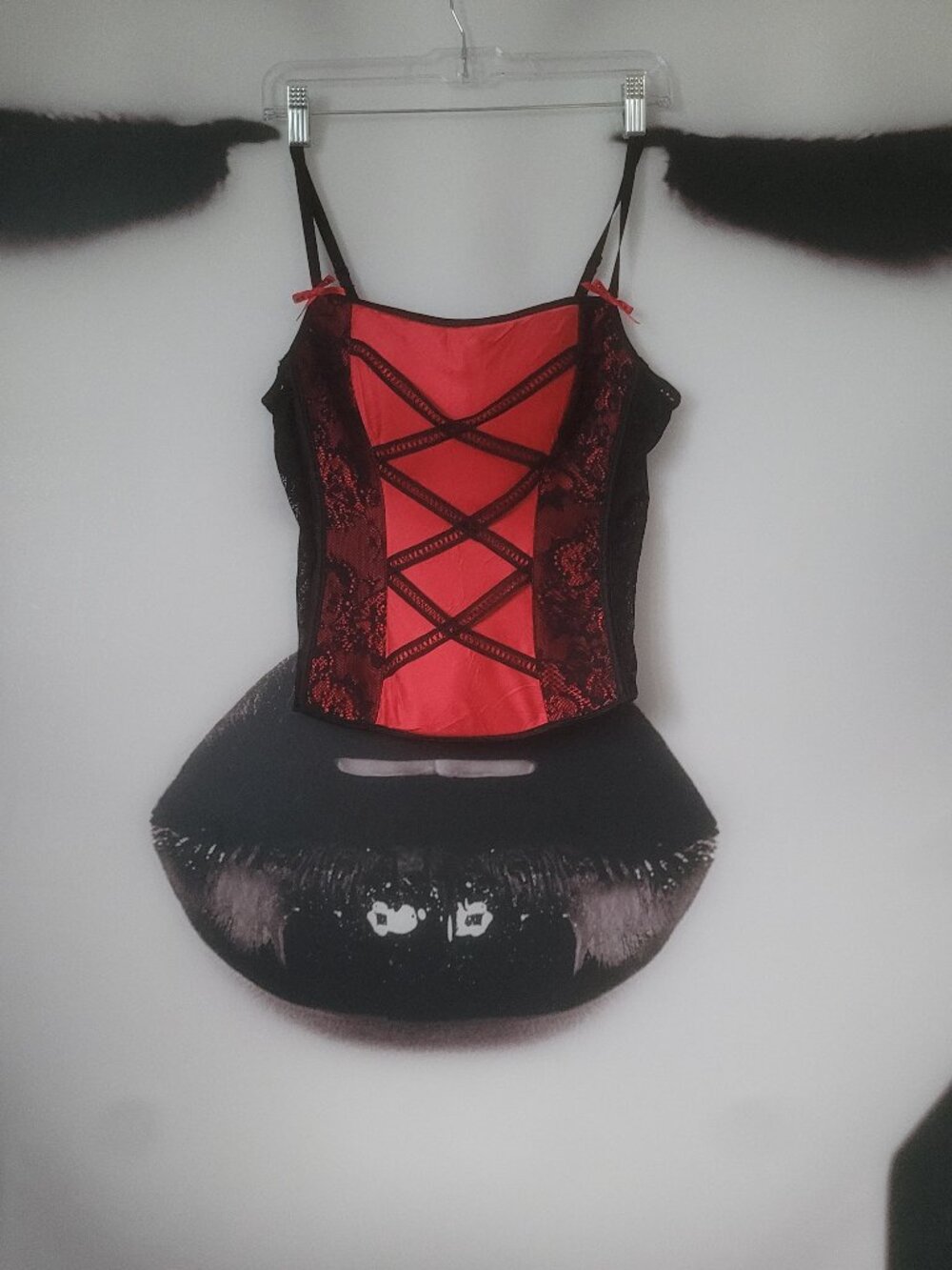M Rampage Hot Pink lace corset
